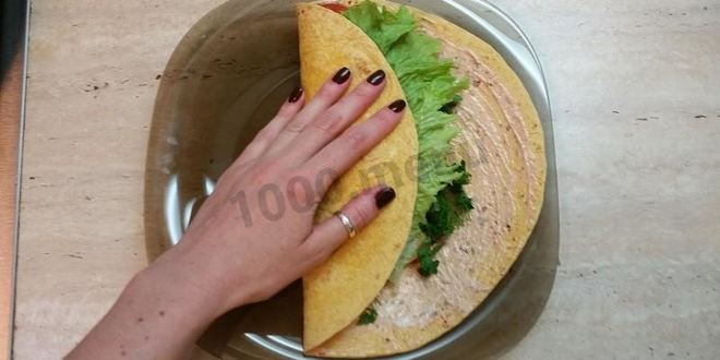 Рецепт шаурмы в лепешке по-домашнему