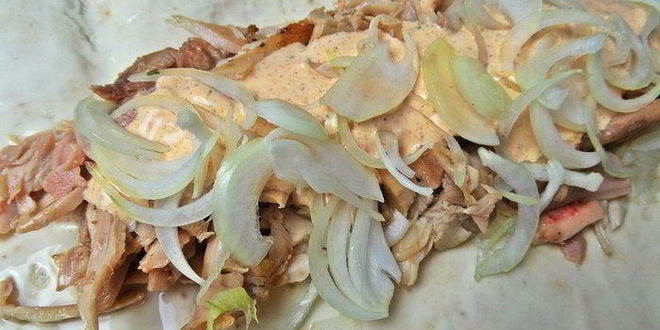 Рецепт шавермы с запеченной курицей и майонезным соусом