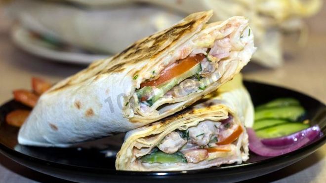 Рецепт шавермы в лаваше с курицей