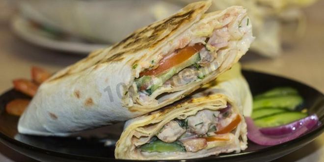 Рецепт шавермы в лаваше с курицей