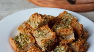 Рецепт Чесночных сухариков из чабатты