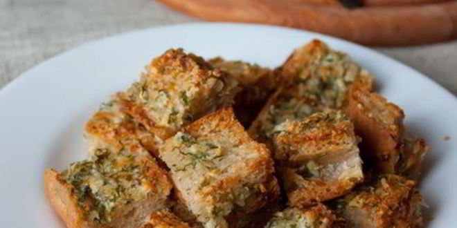 Рецепт Чесночных сухариков из чабатты