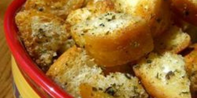 Рецепт Домашних сухариков для Цезаря