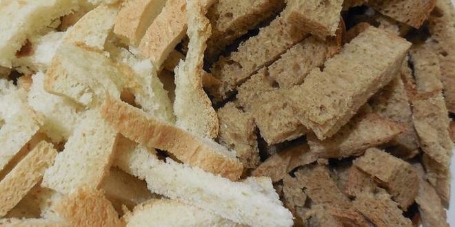 Рецепт домашних сухариков в духовке