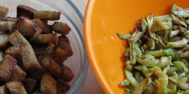 Рецепт кабачков с сухариками