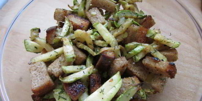 Рецепт кабачков с сухариками