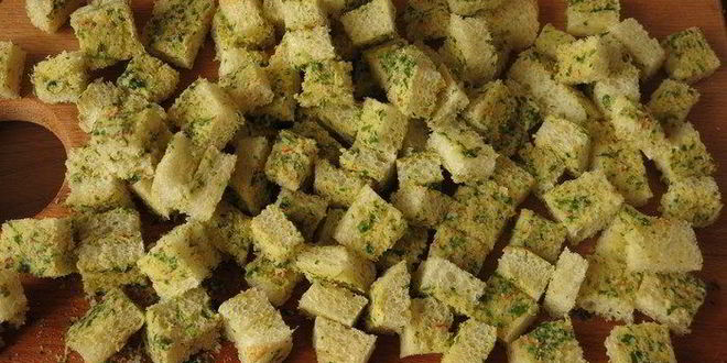 Рецепт крабовых сухариков