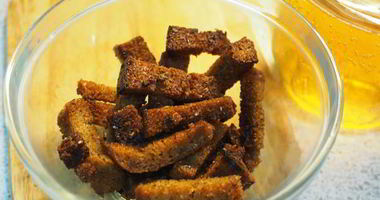 Рецепт Пикантных сухариков к пиву