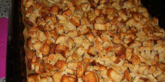 Рецепт сухариков с чесноком