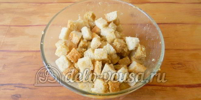 Рецепт сухариков с горчицей