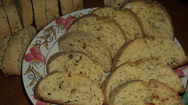 Рецепт сухариков с миндалем