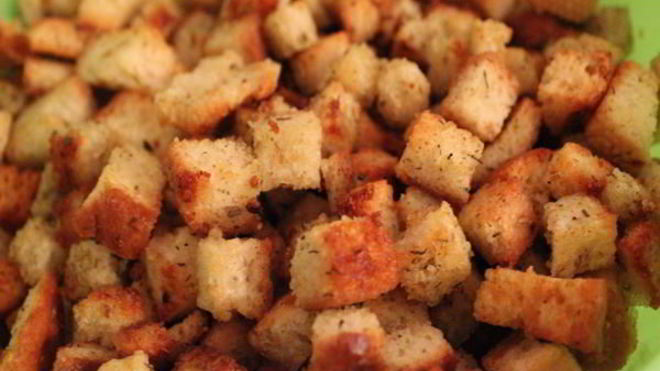 Рецепт сухариков со вкусом курицы