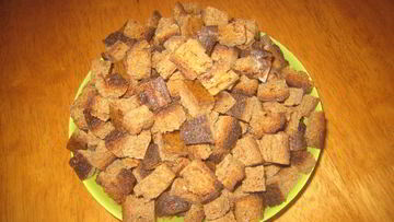 Рецепт Сухариков в микроволновке