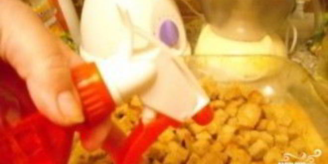 Рецепт сухариков в микроволновке