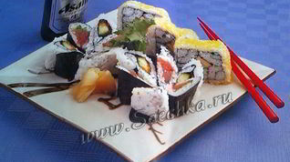 Рецепт Четырехугольных суш Шикаи Маки