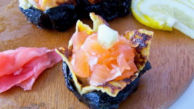 Рецепт дзакуро-суш — японскога омлета