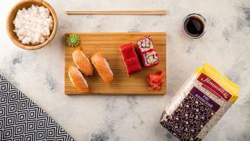 Рецепт Ролла Калифорния и суши Нигири