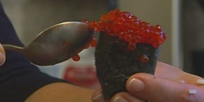 Рецепт суш-лодочек с икрой