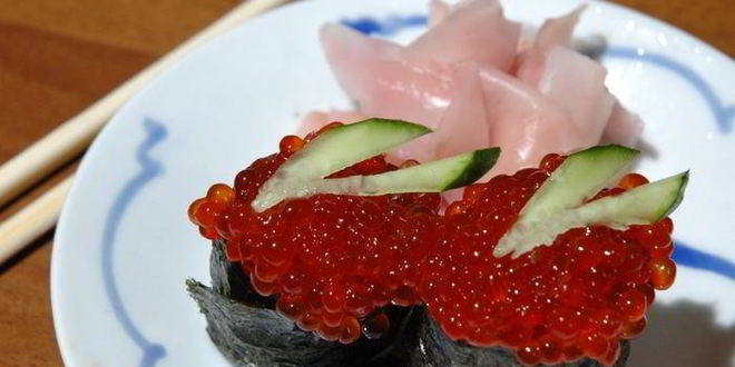 Рецепт суш-лодочек с икрой