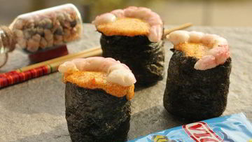 Рецепт Суш, запеченных со спайси соусом с крабовыми палочками