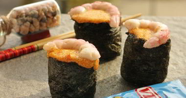 Рецепт Суш, запеченных со спайси соусом с крабовыми палочками