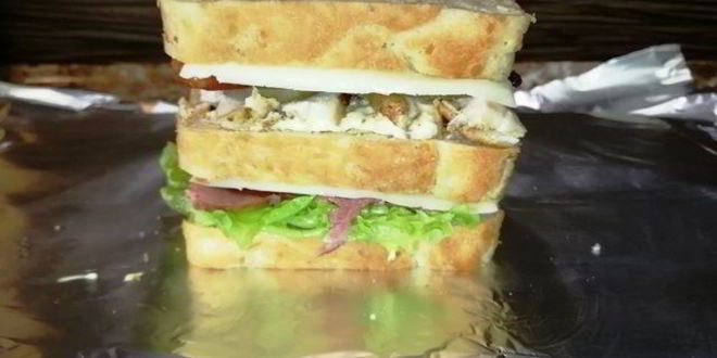 Рецепт клаба-сэндвичей с хлебом из булгура