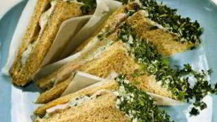 Рецепт Куриного сэндвича с кресс-салатом