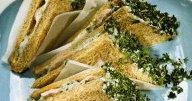 Рецепт Куриного сэндвича с кресс-салатом