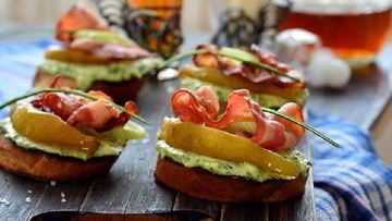 Рецепт Сэндвича с беконом и грушами