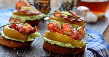 Рецепт Сэндвича с беконом и грушами