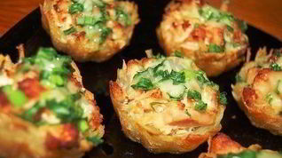 Рецепт Тарталеток из картофеля с куриным филе