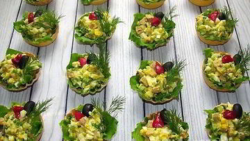 Рецепт Тарталеток из печени трески