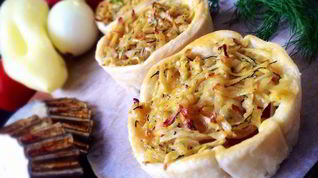 Рецепт Тарталеток Пикничок с курицей и овощами