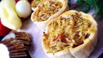 Рецепт Тарталеток Пикничок с курицей и овощами