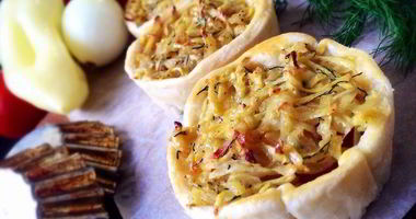 Рецепт Тарталеток Пикничок с курицей и овощами