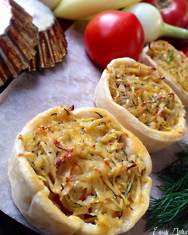 Рецепт тарталеток пикничок с курицей и овощами