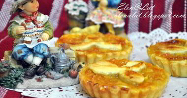 Рецепт Тарталеток с абрикосовым джемом и бананом