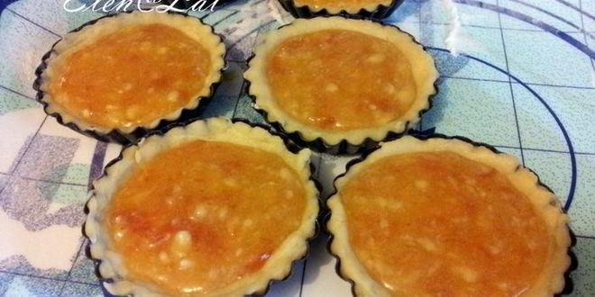 Рецепт тарталеток с абрикосовым джемом и бананом