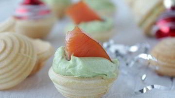 Рецепт Тарталеток с авокадо и рыбой