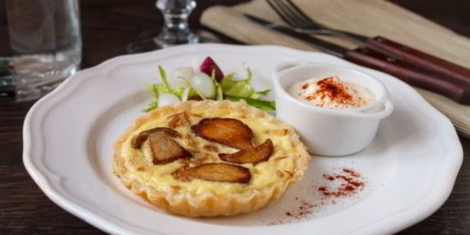 Рецепт тарталеток с белыми грибами