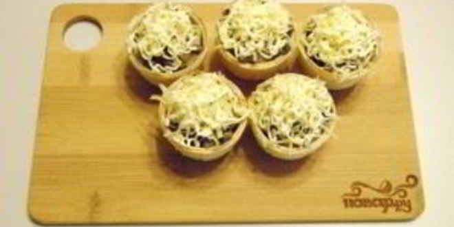 Рецепт тарталеток с грибами