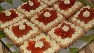 Рецепт Тарталеток с икрой