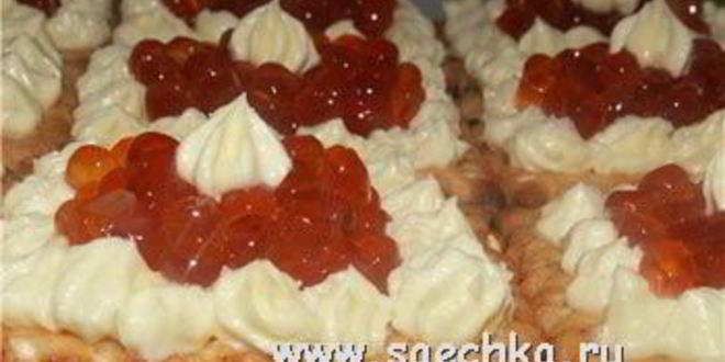 Рецепт тарталеток с икрой