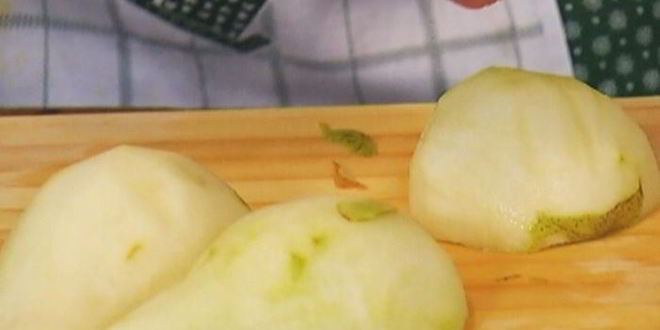 Рецепт тарталеток с карамелизированной грушей и клюквой