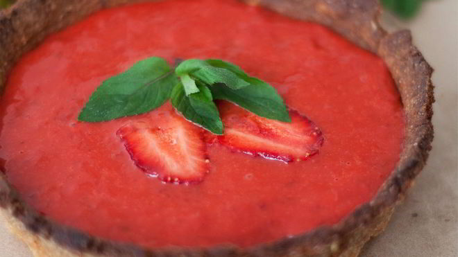 Рецепт тарталеток с клубничным кремом