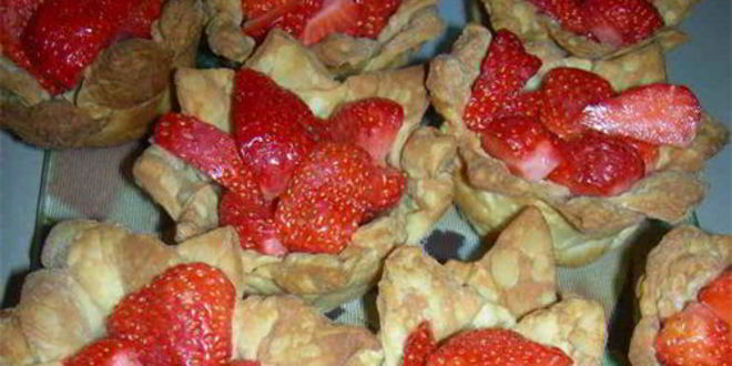 Рецепт тарталеток с клубникой и сливочным желе