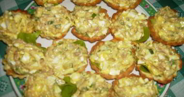 Рецепт Тарталеток с консервированным тунцом