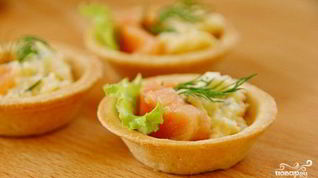 Рецепт Тарталеток с копченой рыбой