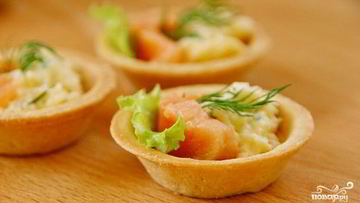 Рецепт Тарталеток с копченой рыбой