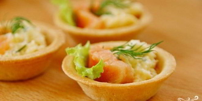 Рецепт Тарталеток с копченой рыбой